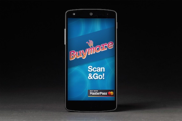 Launch screen of Scan&Go App prototype.